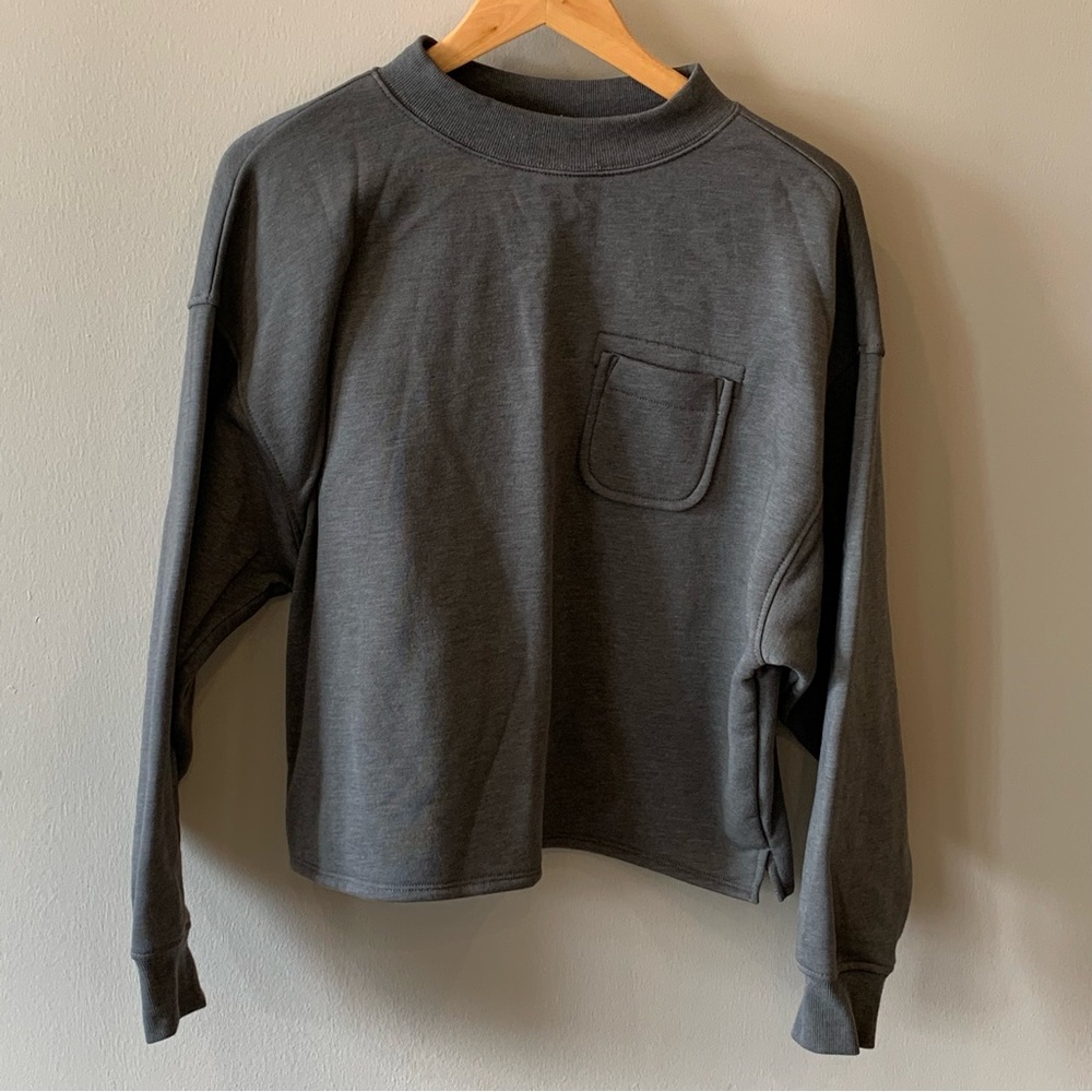 Old Navy Charcoal Women's Cowl Neck Sweater - Medium